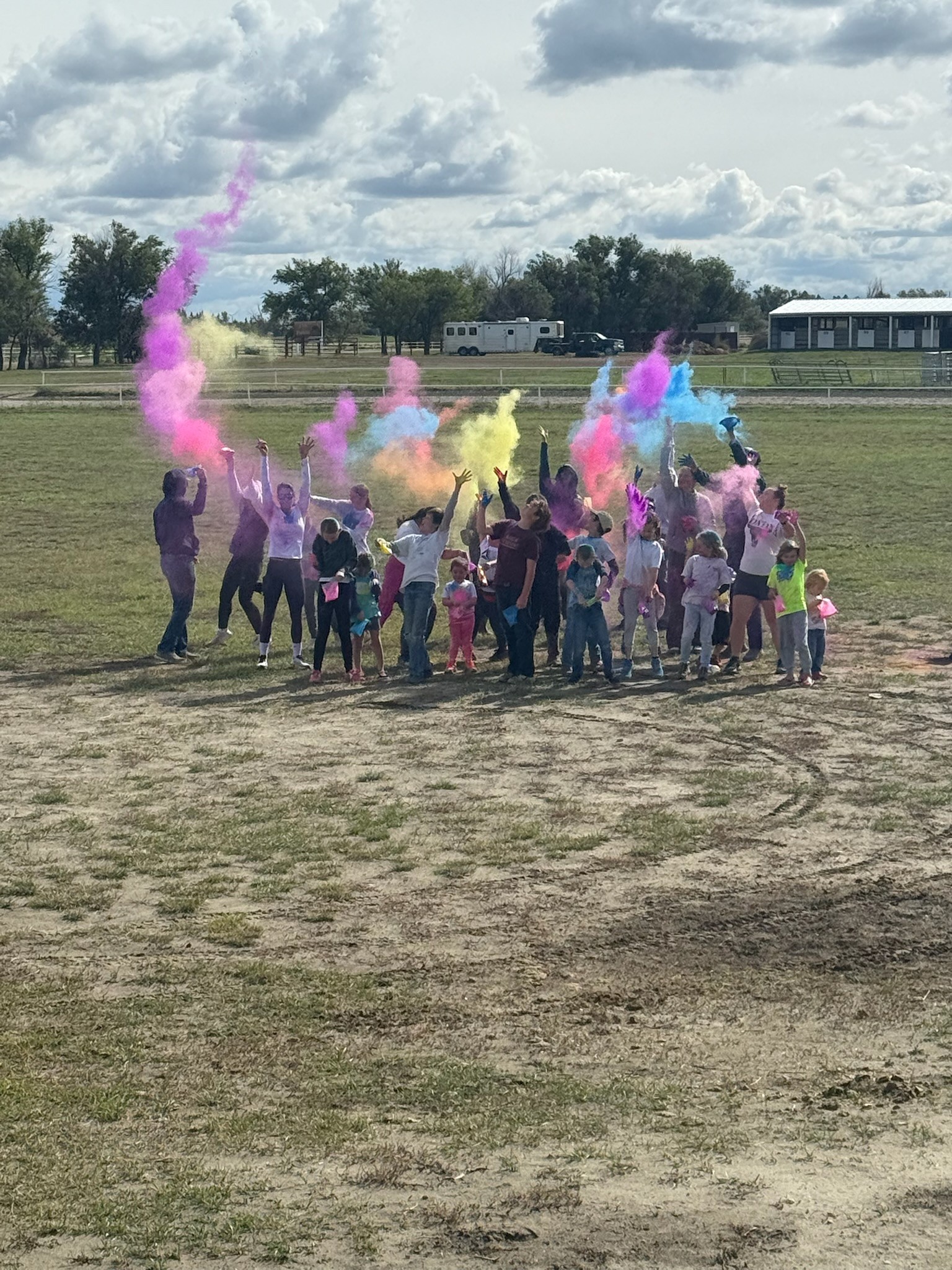 Participants in the annual Color Run.